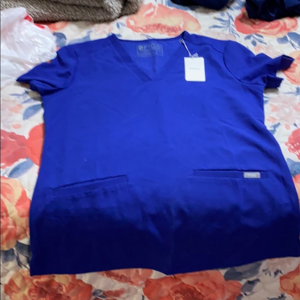 Brand new with tags! Figs Solid Scrub Top